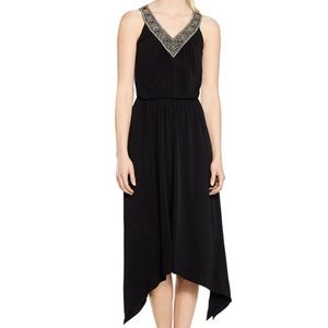 WHBM jersey knit dress with gold detail